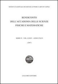 Libro Rendiconto dell'Accademia delle scienze fisiche e matematiche. Serie IV di  - ean 9788820742324 - Liguori