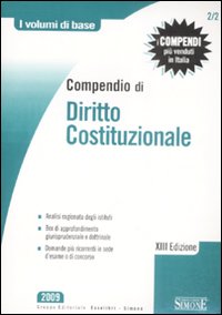Libro Compendio di diritto costituzionale di  - ean 9788824464932 - Edizioni Giuridiche Simone