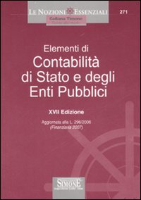 Libro Elementi di contabilità di Stato e degli enti pubblici di  - ean 9788824473200 - Edizioni Giuridiche Simone