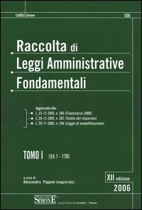 Libro Raccolta di leggi amministrative fondamentali di  - ean 9788824479356 - Edizioni Giuridiche Simone