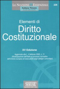 Libro Elementi di diritto costituzionale di  - ean 9788824481236 - Edizioni Giuridiche Simone