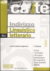 Libro Indirizzo linguistico letterario di  - ean 9788824481823 - Edizioni Giuridiche Simone