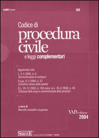 Libro Codice di procedura civile. Leggi complementari di  - ean 9788824486774 - Edizioni Giuridiche Simone