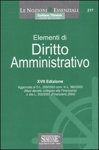 Libro Elementi di diritto amministrativo di  - ean 9788824487399 - Edizioni Giuridiche Simone