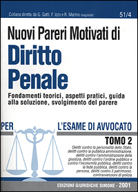 Libro Nuovi pareri motivati di diritto penale. Fondamenti teorici