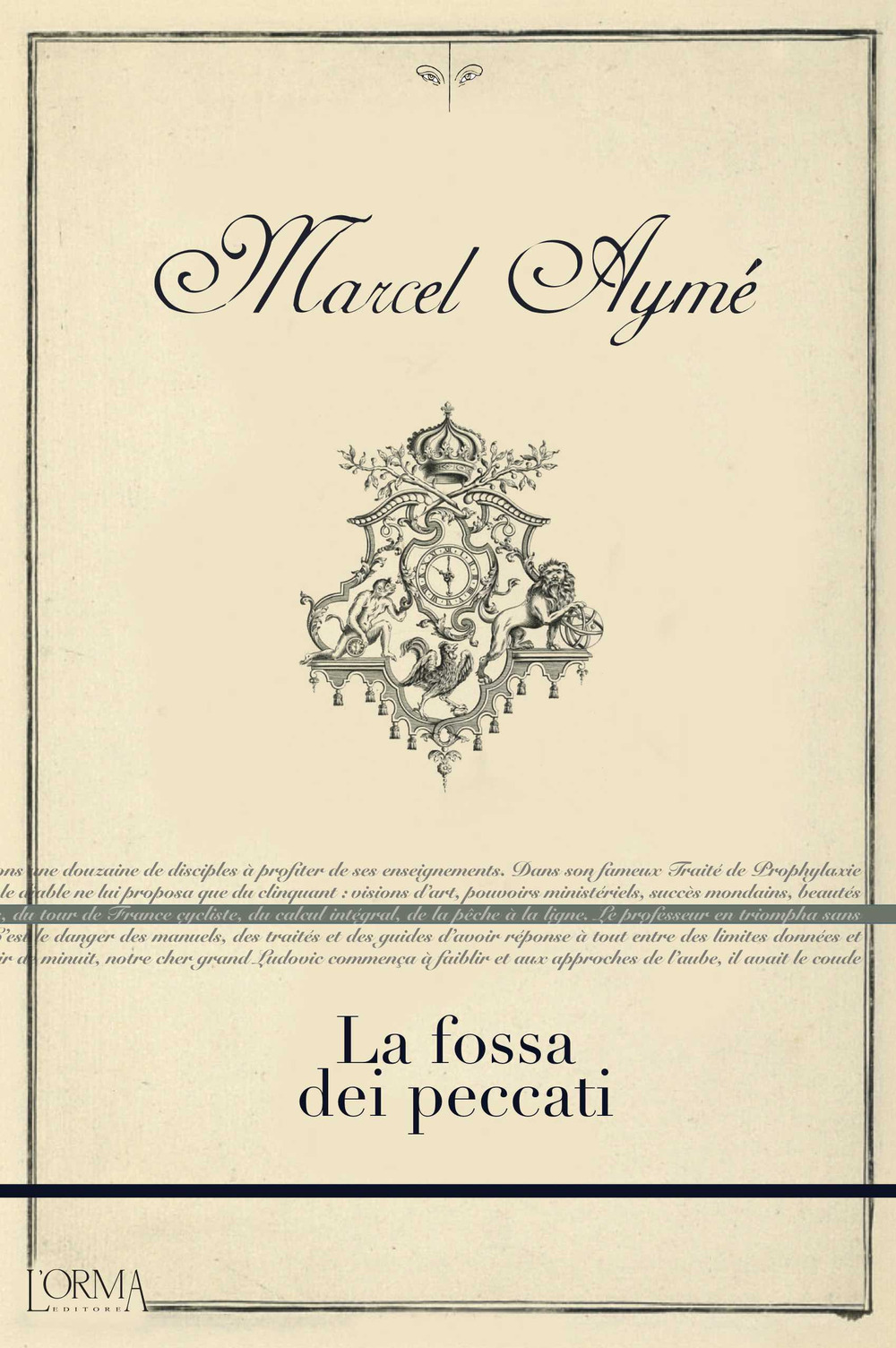 Libro fossa dei peccati di Marcel Aymé - ean 9788831312059 - L'orma