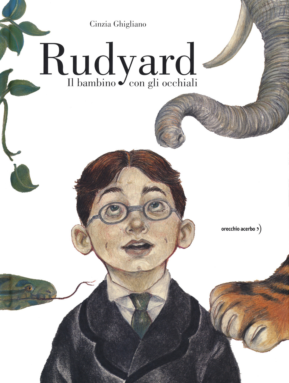 Libro Rudyard. Il bambino con gli occhiali di Cinzia Ghigliano - ean 9788832070293 - Orecchio Acerbo