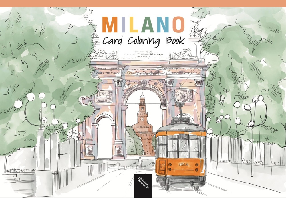 Libro Milano. Card coloring book. Ediz. italiana e inglese di Angelica Bardi - ean 9788832142396 - Toscana Book