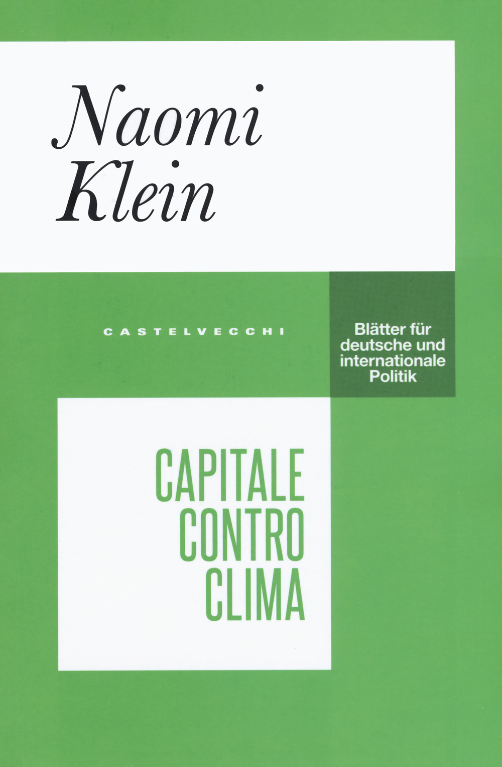 Libro Capitale contro clima di Naomi Klein - ean 9788832828726 - Castelvecchi
