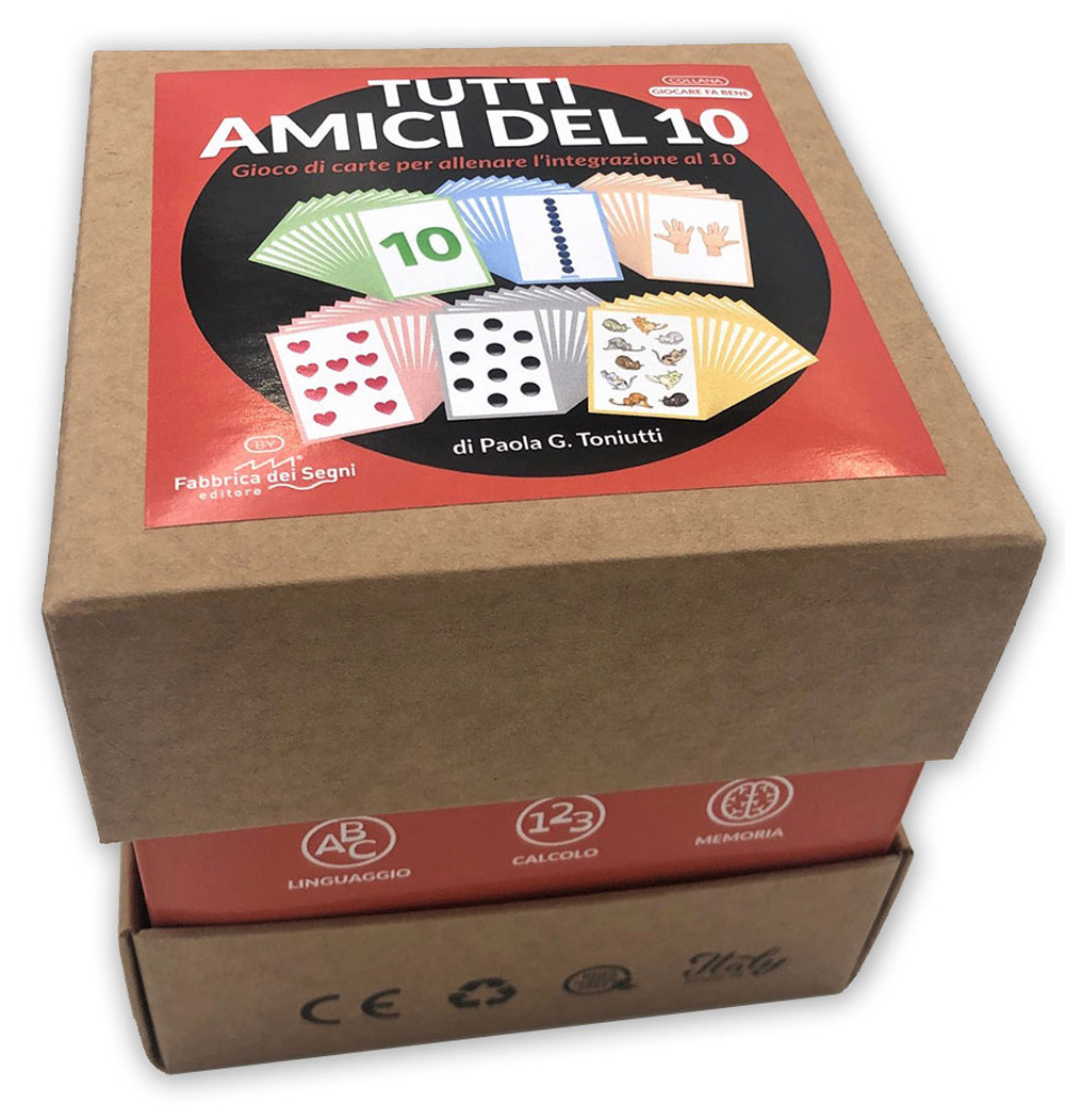 Libro Tutti amici del 10. Gioco di carte per allenare l'integrazione al 10 di Paola Gemma Toniutti - ean 9788832861594 - Fabbrica dei Segni
