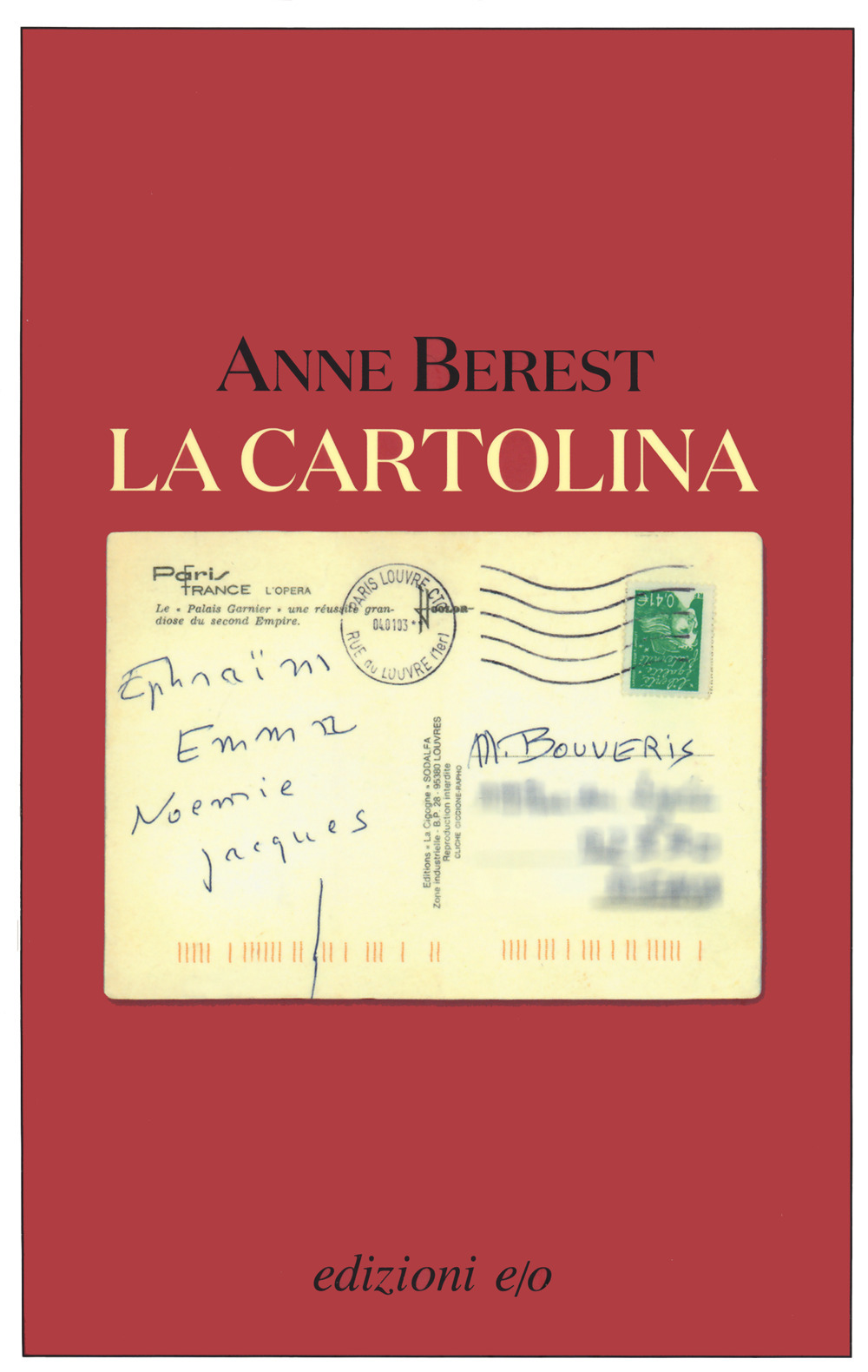 Libro cartolina di Anne Berest - ean 9788833574776 - E/O