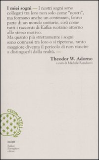 Libro Sui sogni di Theodor W. Adorno - ean 9788833916774 - Bollati Boringhieri