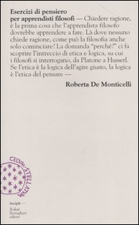 Libro Esercizi di pensiero per apprendisti filosofi di Roberta De Monticelli - ean 9788833916804 - Bollati Boringhieri