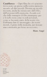 Libro Casablanca di Marc Augé - ean 9788833919133 - Bollati Boringhieri