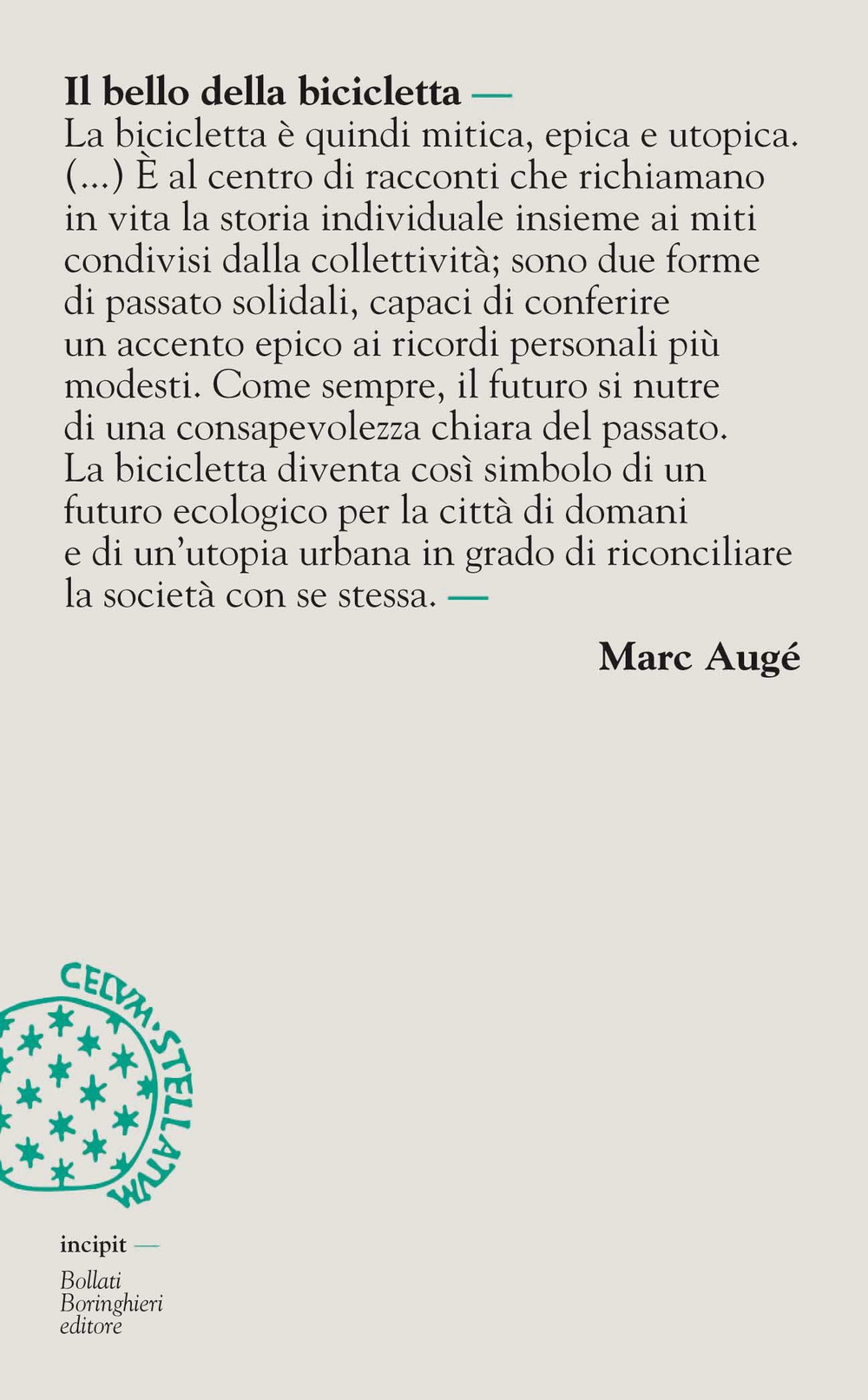 Libro bello della bicicletta di Marc Augé - ean 9788833919928 - Bollati Boringhieri