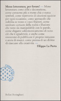 Libro Meno letteratura