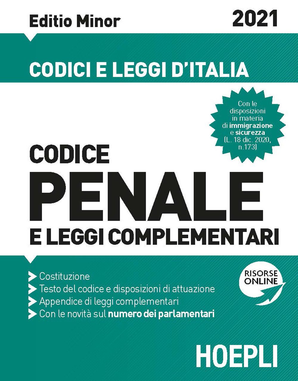 Libro Codice penale e leggi complementari. Editio Minor 2021 di Luigi Franchi; Virgilio Feroci; Santo Ferrari - ean 9788836003105 - Hoepli