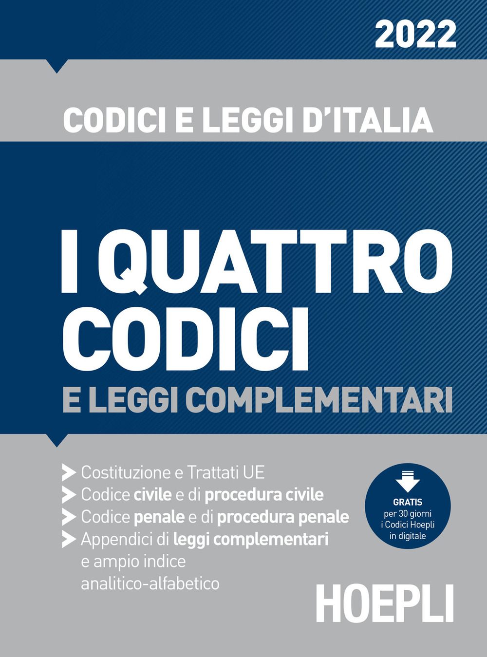 Libro quattro codici e leggi complementari 2022 di  - ean 9788836003129 - Hoepli