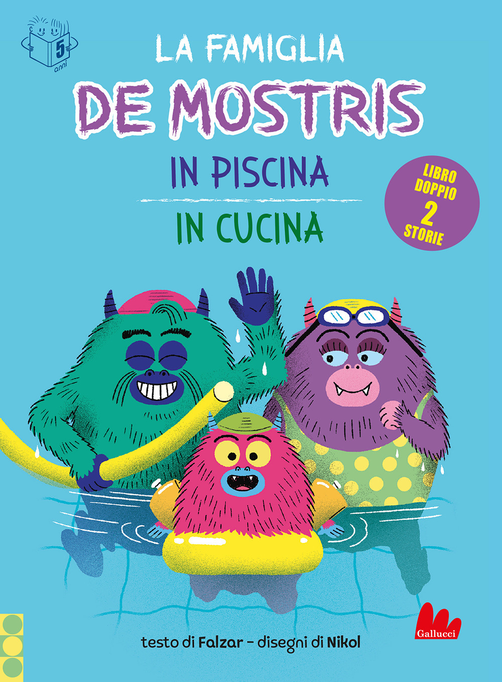 Libro famiglia De Mostris in piscina e in cucina di Falzar - ean 9788836240876 - Gallucci