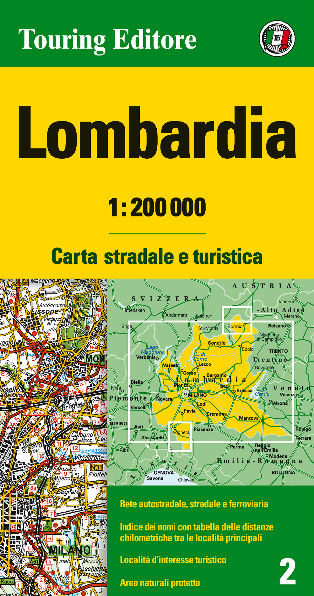 Libro Lombardia 1:200.000 di  - ean 9788836563036 - Touring