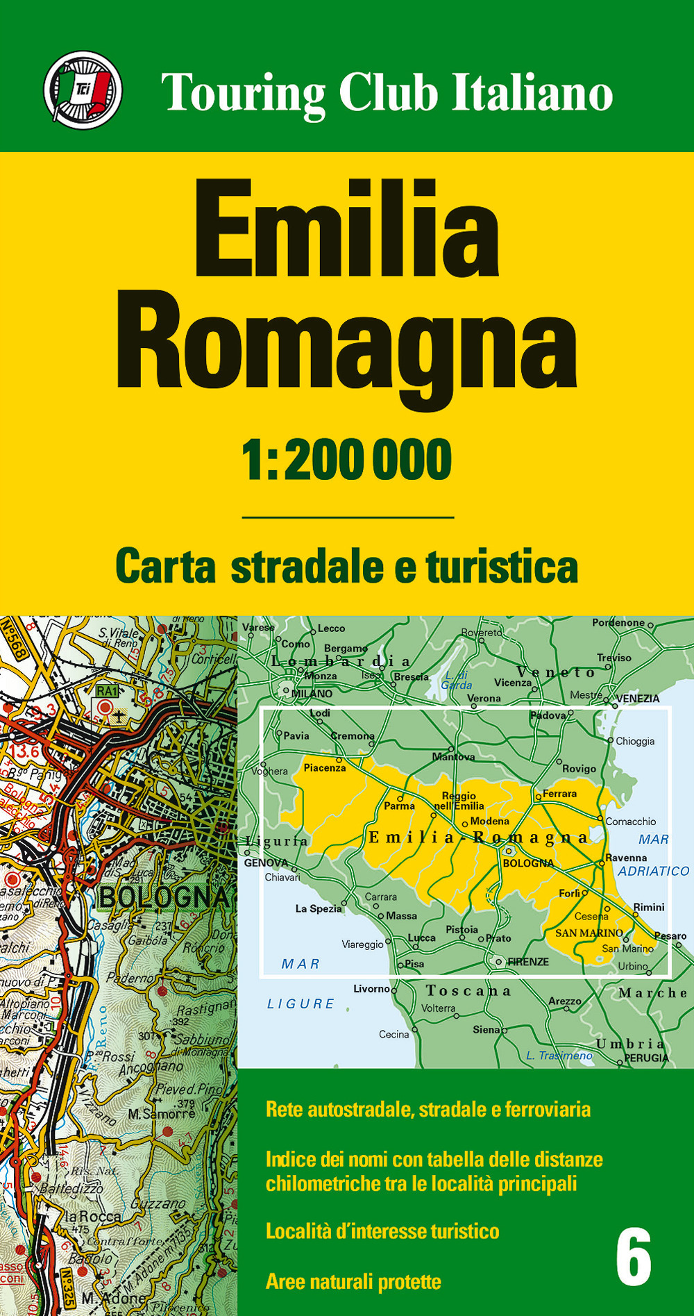 Libro Emilia Romagna 1:200.000. Carta stradale e turistica di  - ean 9788836569021 - Touring