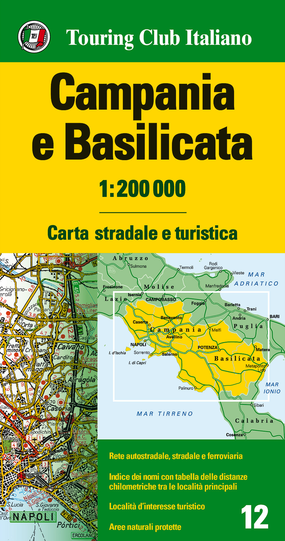 Libro Campania e Basilicata 1:200.000. Carta stradale e turistica di  - ean 9788836570898 - Touring