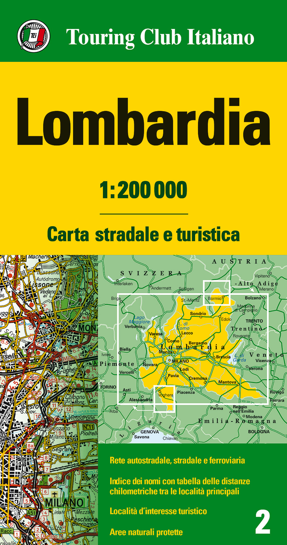 Libro Lombardia 1:200.000 di  - ean 9788836570911 - Touring