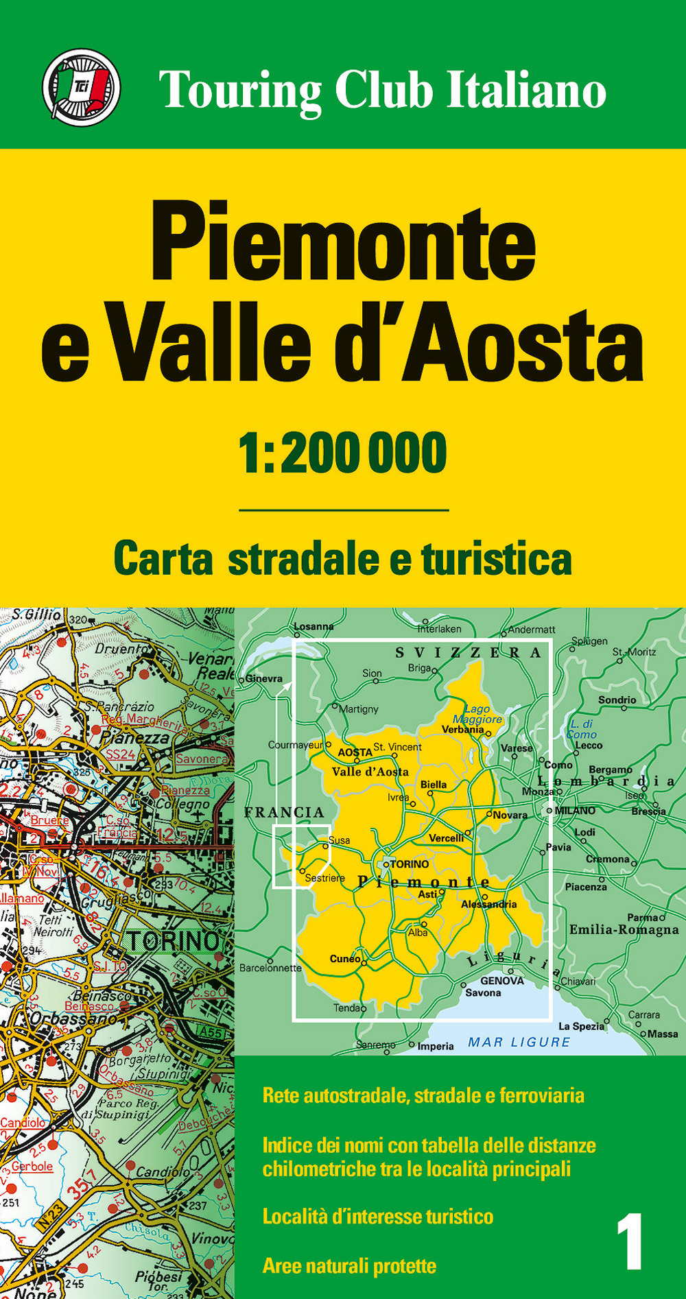 Libro Piemonte e Valle d'Aosta 1:200.000. Carta stradale e turistica di  - ean 9788836570928 - Touring