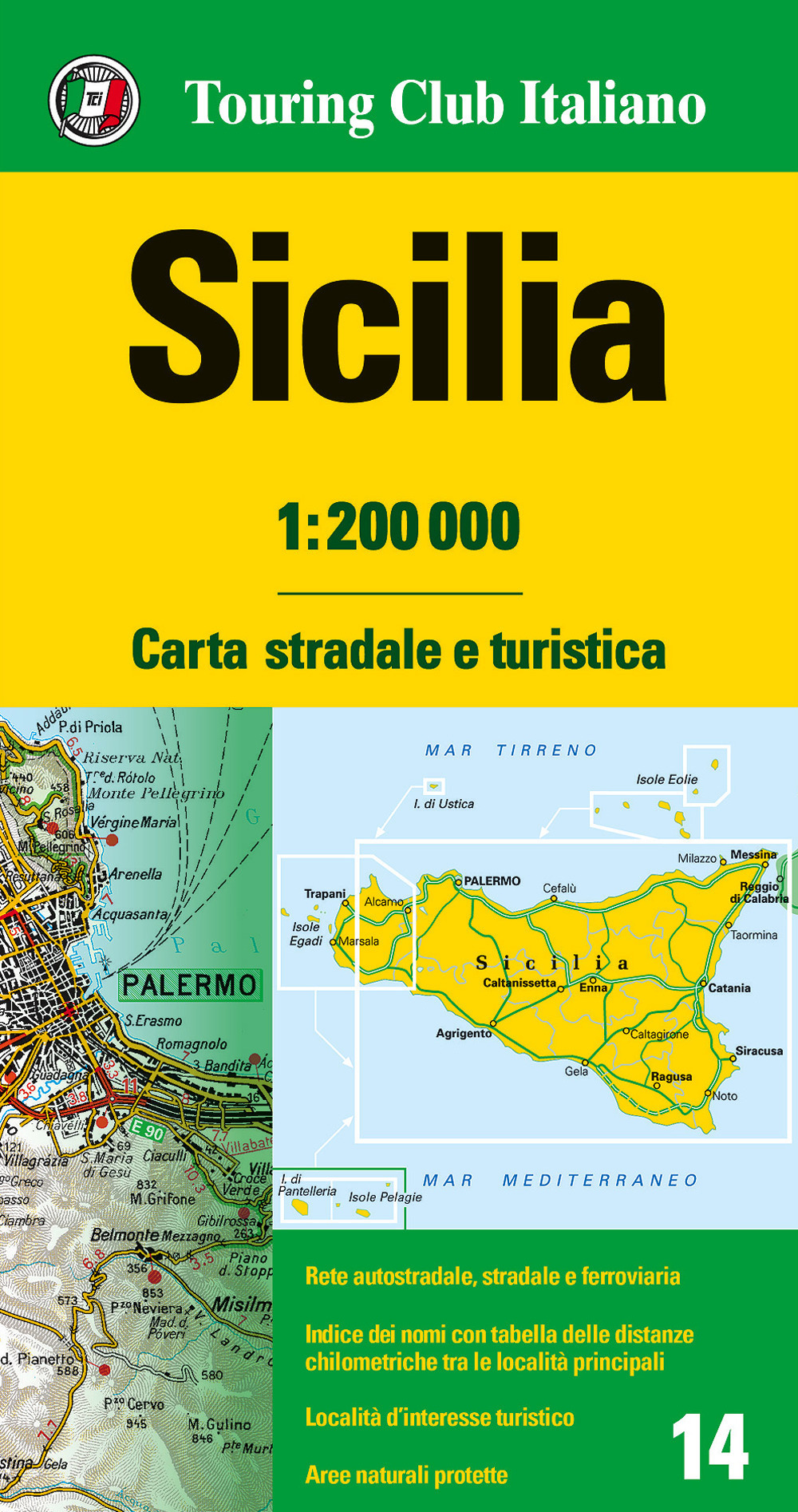 Libro Sicilia 1:200.000. Carta stradale e turistica di  - ean 9788836570942 - Touring