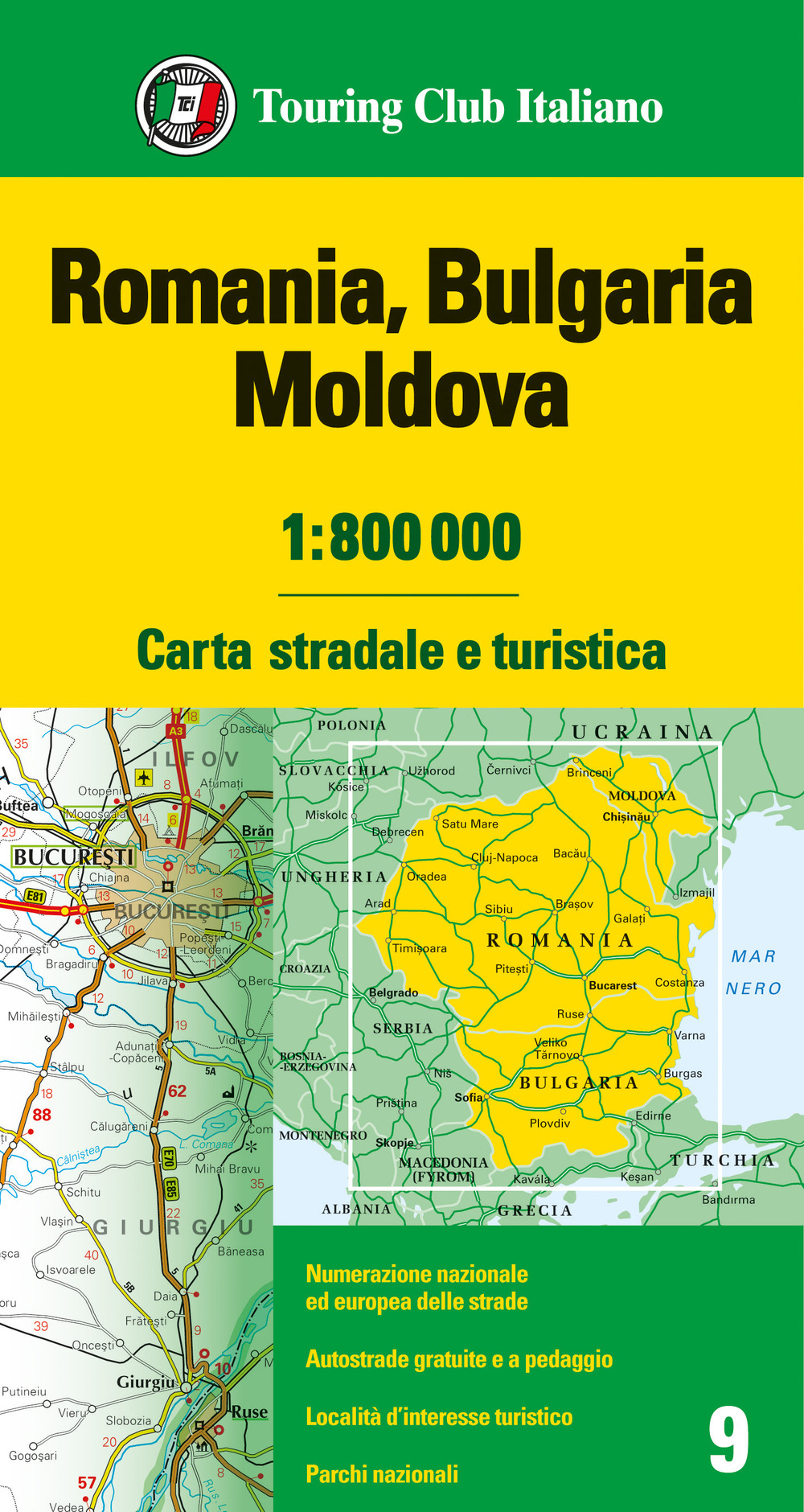 Libro Romania. Bulgaria. Moldavia 1:800.000. Carta stradale e turistica di  - ean 9788836580040 - Touring