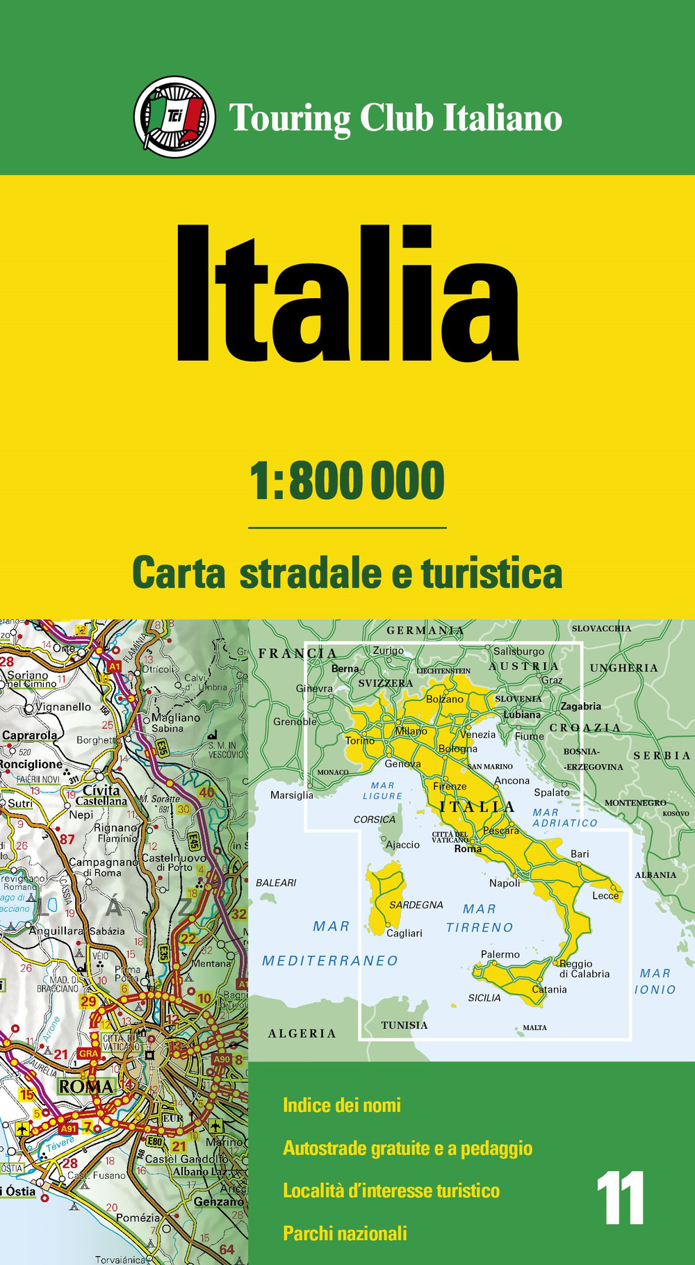 Libro Italia 1:800.000 di  - ean 9788836580217 - Touring