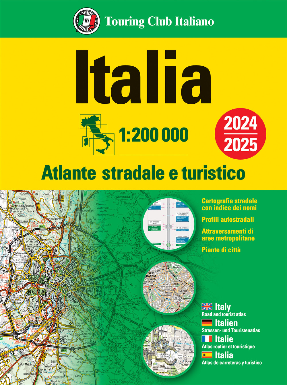 Libro Italia. Atlante stradale e turistico. 1:200.000 di  - ean 9788836580934 - Touring