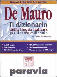 Libro dizionario della lingua italiana per il terzo millennio di Tullio De Mauro - ean 9788839550231 - Paravia