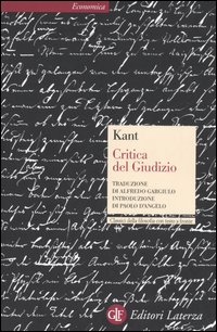 Libro Critica del giudizio di Immanuel Kant - ean 9788842053316 - Laterza