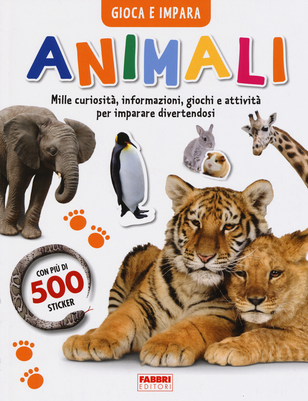 Libro Animali. Gioca e impara. Con adesivi di  - ean 9788845199905 - Fabbri