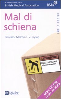 Libro Mal di schiena di Malcolm Jayson - ean 9788848309691 - Alpha Test