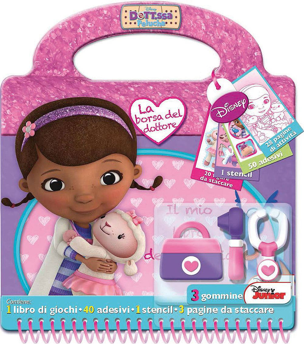 Libro borse del dottore. Dott.ssa Peluche. Con adesivi di  - ean 9788852216961 - Disney Libri