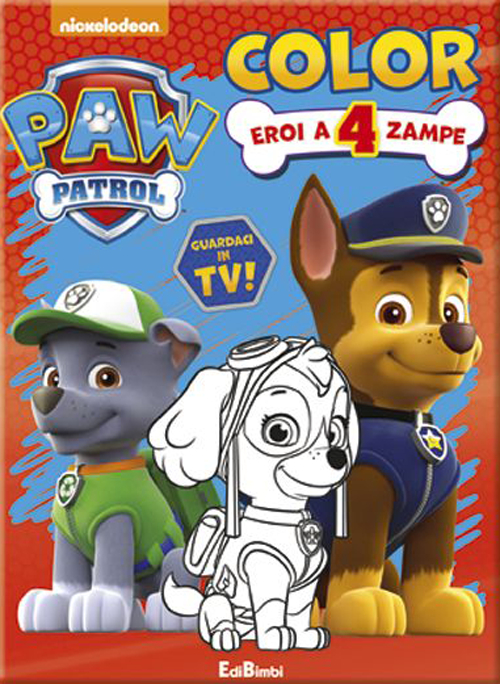 Libro Eroi a 4 zampe. Paw Patrol. Color di  - ean 9788855621823 - Edibimbi