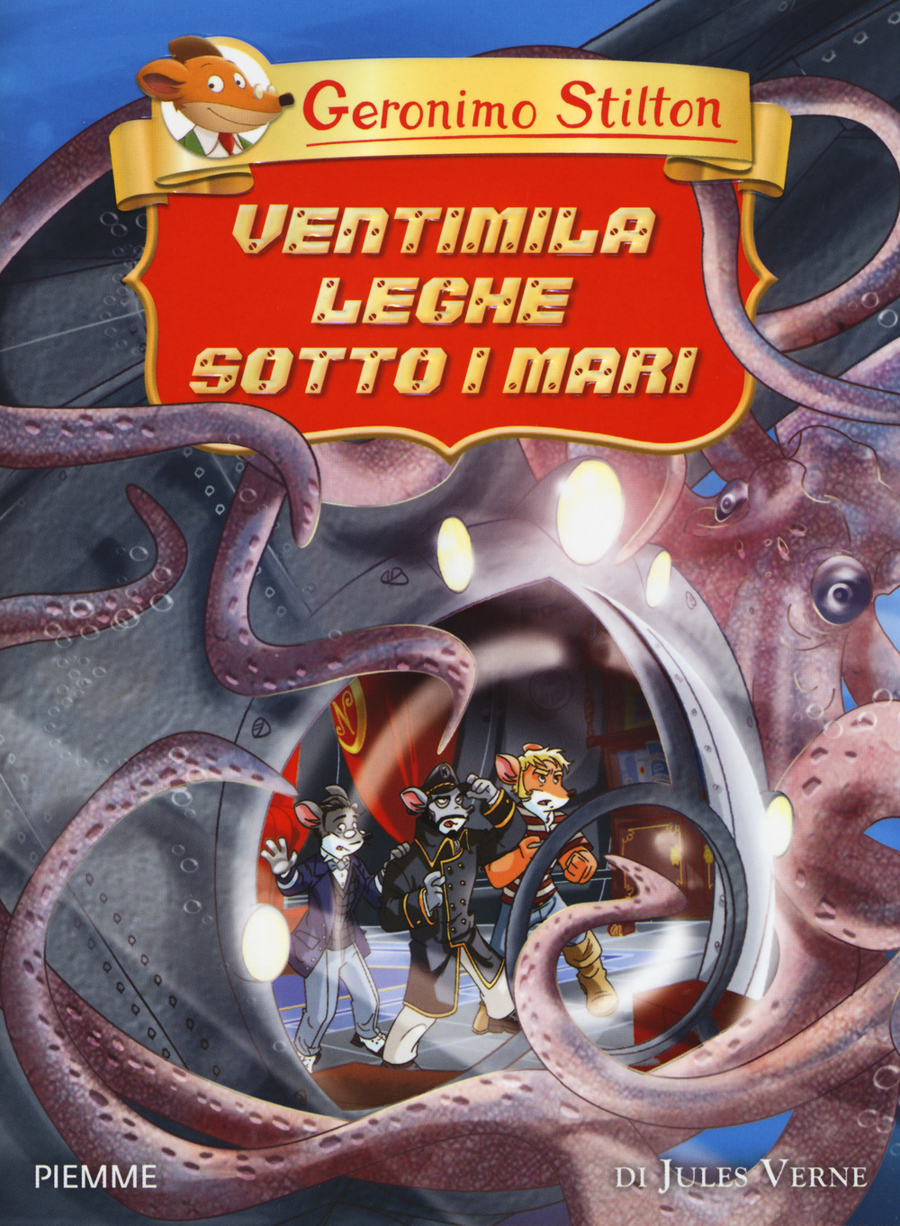 Libro Ventimila leghe sotto i mari di Jules Verne di Geronimo Stilton - ean 9788856603279 - Piemme