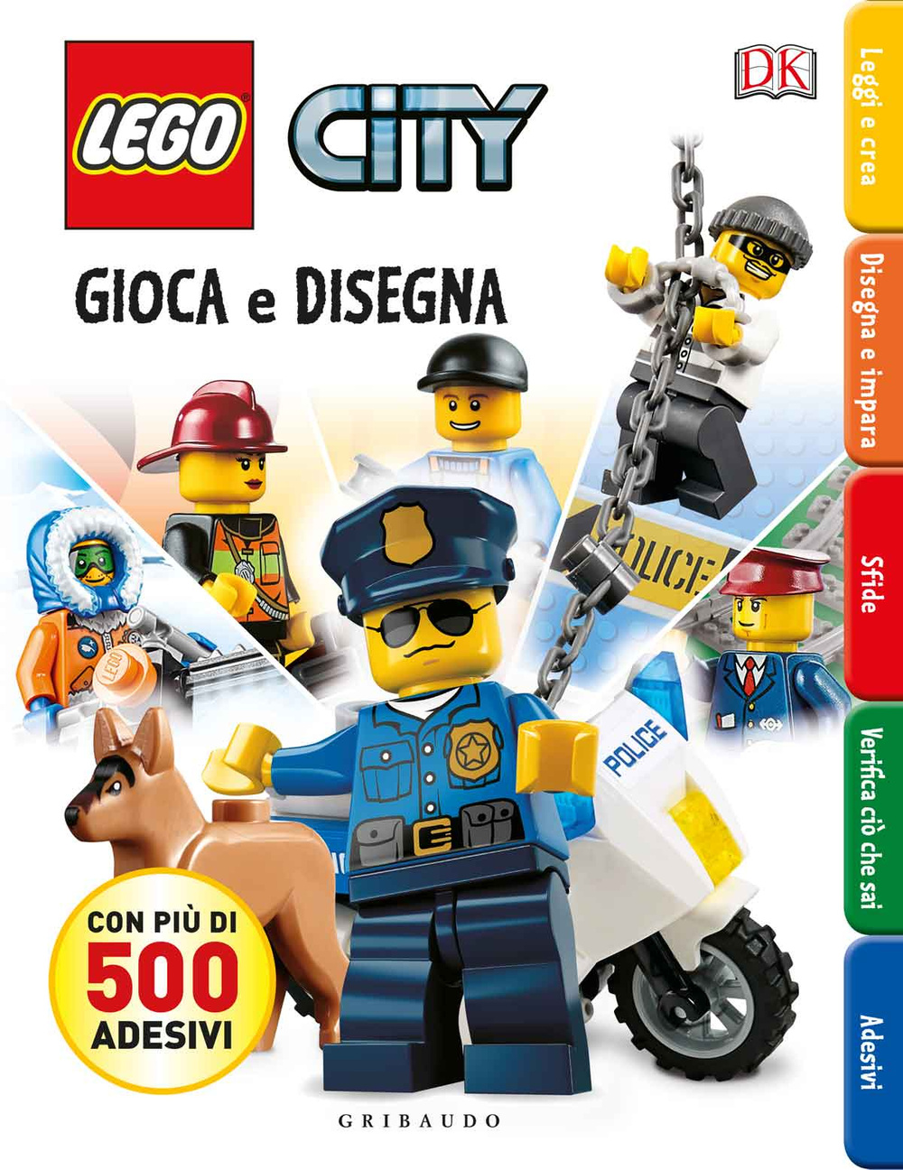 Libro Gioca e disegna. Disegna e crea. Lego city. Con adesivi di  - ean 9788858012659 - Gribaudo