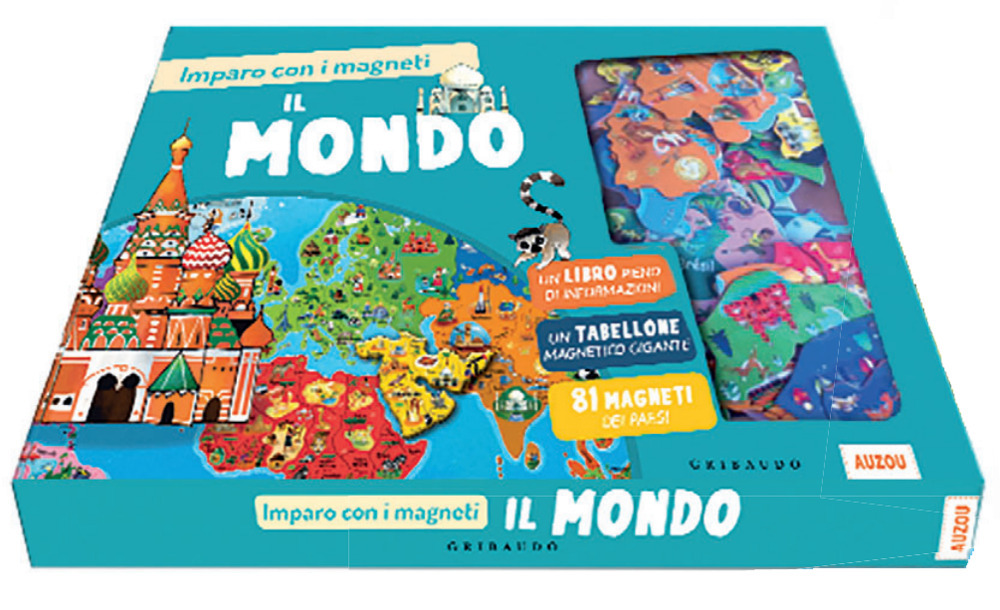 Libro mondo. Imparo con i magneti di  - ean 9788858030677 - Gribaudo