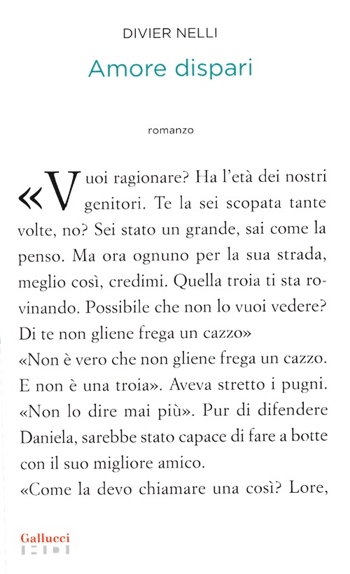 Libro Amore dispari di Divier Nelli - ean 9788861456211 - Gallucci