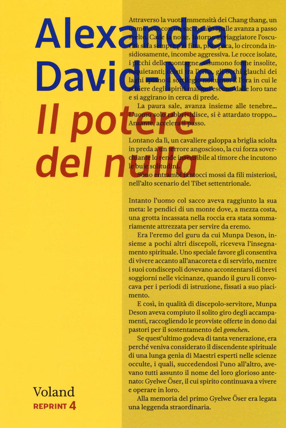 Libro potere del nulla di Alexandra David-Néel - ean 9788862431705 - Voland