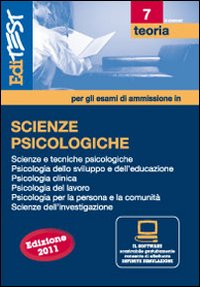 Libro EdiTEST 7. Teoria. Scienze psicologiche. Per la preparazione ai test di ammissione di  - ean 9788865840504 - Edises