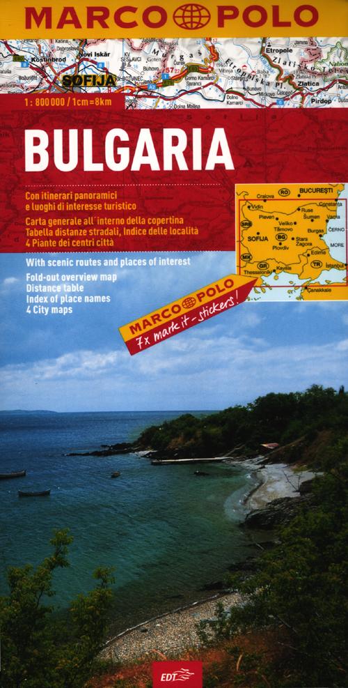 Libro Bulgaria 1:800.000 di  - ean 9788866390589 - Marco Polo