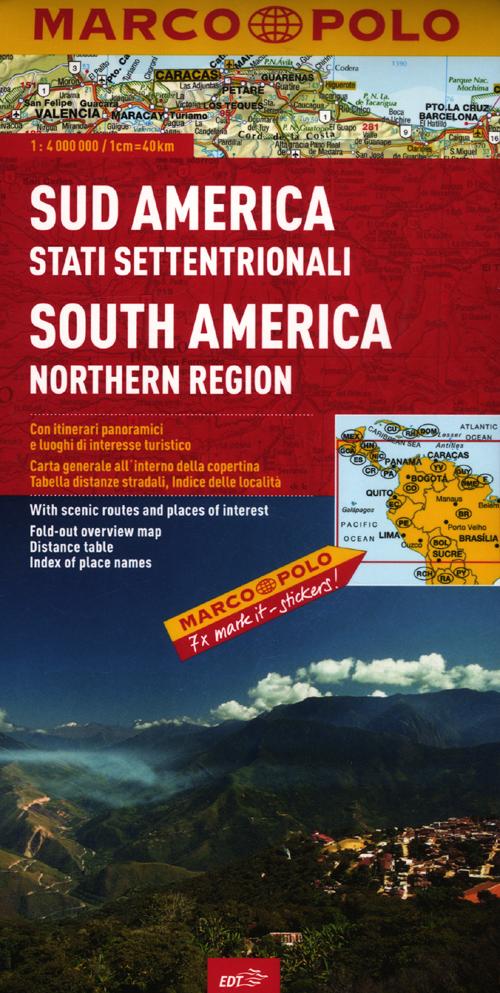 Libro Sud America (stati settentrionali) 1:4.000.000 di  - ean 9788866390732 - Marco Polo