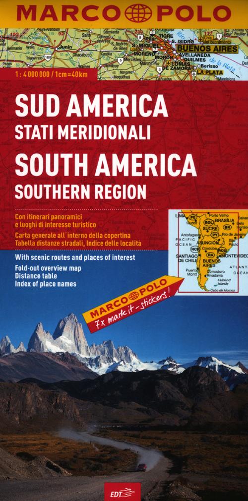 Libro Sud America (stati meridionali) 1:4.000.000 di  - ean 9788866390749 - Marco Polo