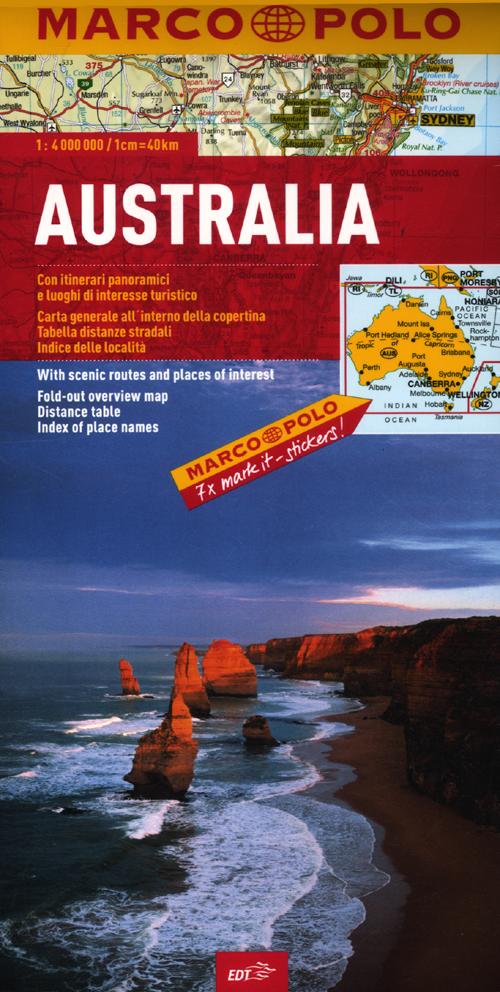 Libro Australia 1:4.000.000 di  - ean 9788866391111 - Marco Polo