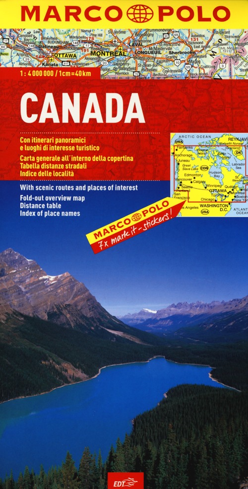 Libro Canada 1:4.000.000 di  - ean 9788866396963 - Marco Polo