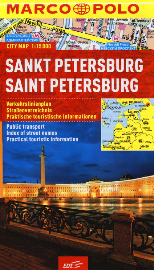 Libro San Pietroburgo 1:15.000 di  - ean 9788866397151 - Marco Polo